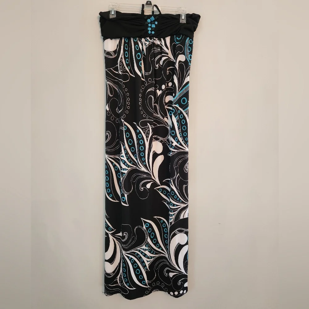 (4 For $20)EUC Soulmates BOHO Patterned Halter Dress Size 1X. Beautiful. - Picture 1 of 5